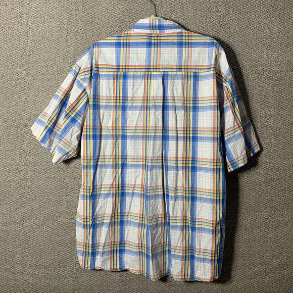 Twenty X Wrangler Mens Shirt Size XXL Blue Plaid Short Sleeve Button Down Pocket - Picture 5 of 12
